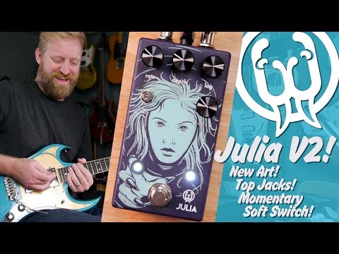 Walrus JULIA Version 2 - Top Jacks - Soft Momentary Switching - NEW ART! - Julia X 2 at the end.