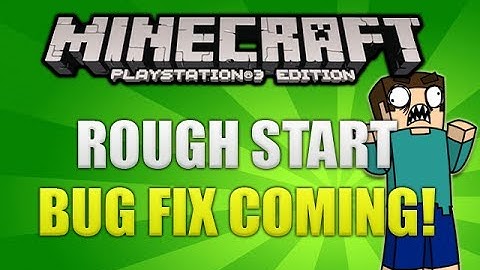 Minecraft PS3: Bug Fix Update Coming Soon! (PS3 NEWS!)