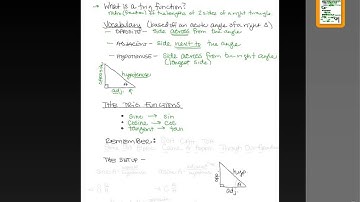 Section 7.4 Trig Ratios