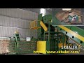 Chinese horizontal baling press machine china fully automatic baler machine chinese auto tie baler