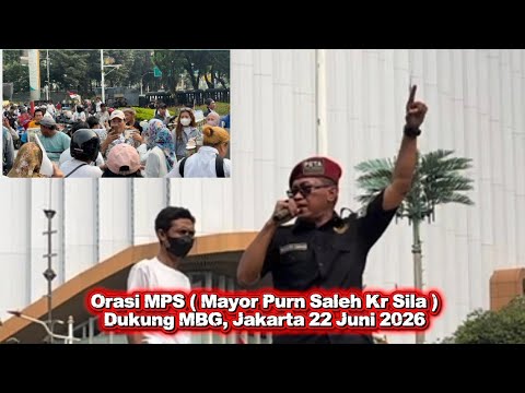 Speech by MPS (Retired Major Saleh Kr Sila), Commander of PETA 1 Command, Supporting MBG, Jakarta...
