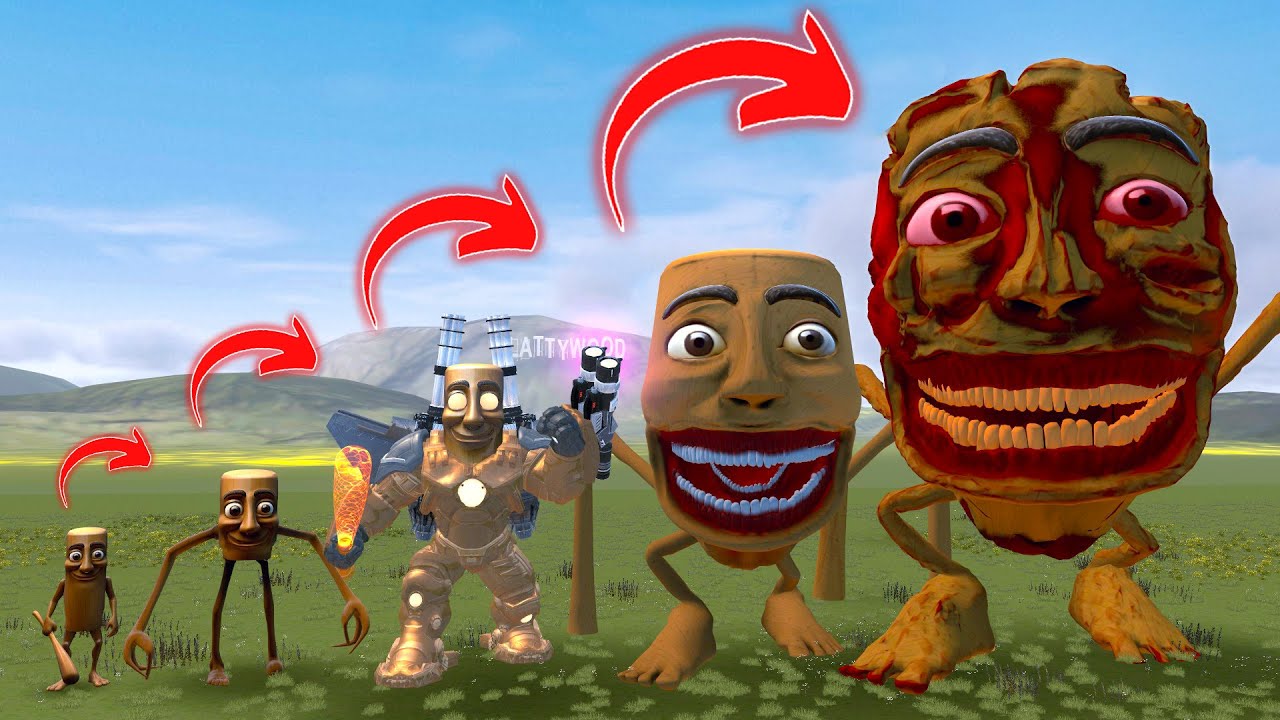 EVOLUTION OF NEW TUNG TUNG SAHUR FAMILY In Garry's Mod!