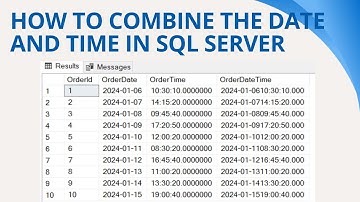 67 How to combine the date and time in sql server