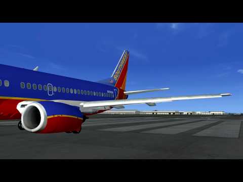 geardownfs.com Vista Liners Boeing 737-300 Southwest Airlines CFM 56-3b engines. Sound: Turbine Sound Studios CFM 56-3 Soundpack Scenery: Cloud 9 Simulations Los Angeles International KLAX Environment: Zinertek Ultimate Weather FX, Zintertek Ultimate Water Advanced, Ground Environment Pro Traffic: SkAI Traffic 2.3 Airport code & time: KLAX at 2:20 PM local time. Enjoy the Classic 737 in Canyon Blue colors! Add me on FaceBook!: bit.ly Follow me on Twitter!: bit.ly Subscribe for more HD Aviation videos! Southwest 737-300 Takeoff at Los Angeles KLAX was created under Microsoft's Game Content Usage Rules using assets from Flight Simulator 2004, Â© Microsoft Corporation.