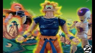 Goku turns into a Super Saiyan on Namek (Stop Motion)