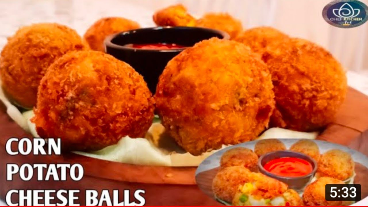 How To Make Potato Cheese Balls Recipes Restaurant Style Corn Cheese