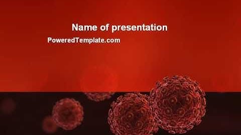 Red Corpuscles PowerPoint Template by PoweredTemplate.com