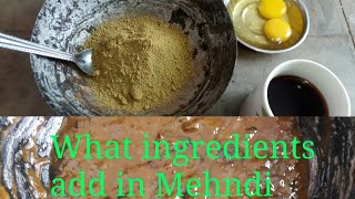 How to add ingredients in Mehndi