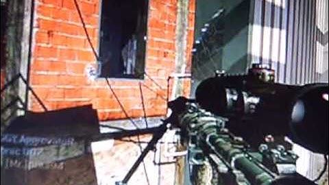 Modern Warfare 2 Nachinima : 1st ever 2160 degree cross map no scope quad! (HD) 1080p