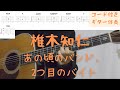 【ギターコード付き】椎木知仁/あの頃のバンド、2つ目のバイト【アコギ弾いてみた】