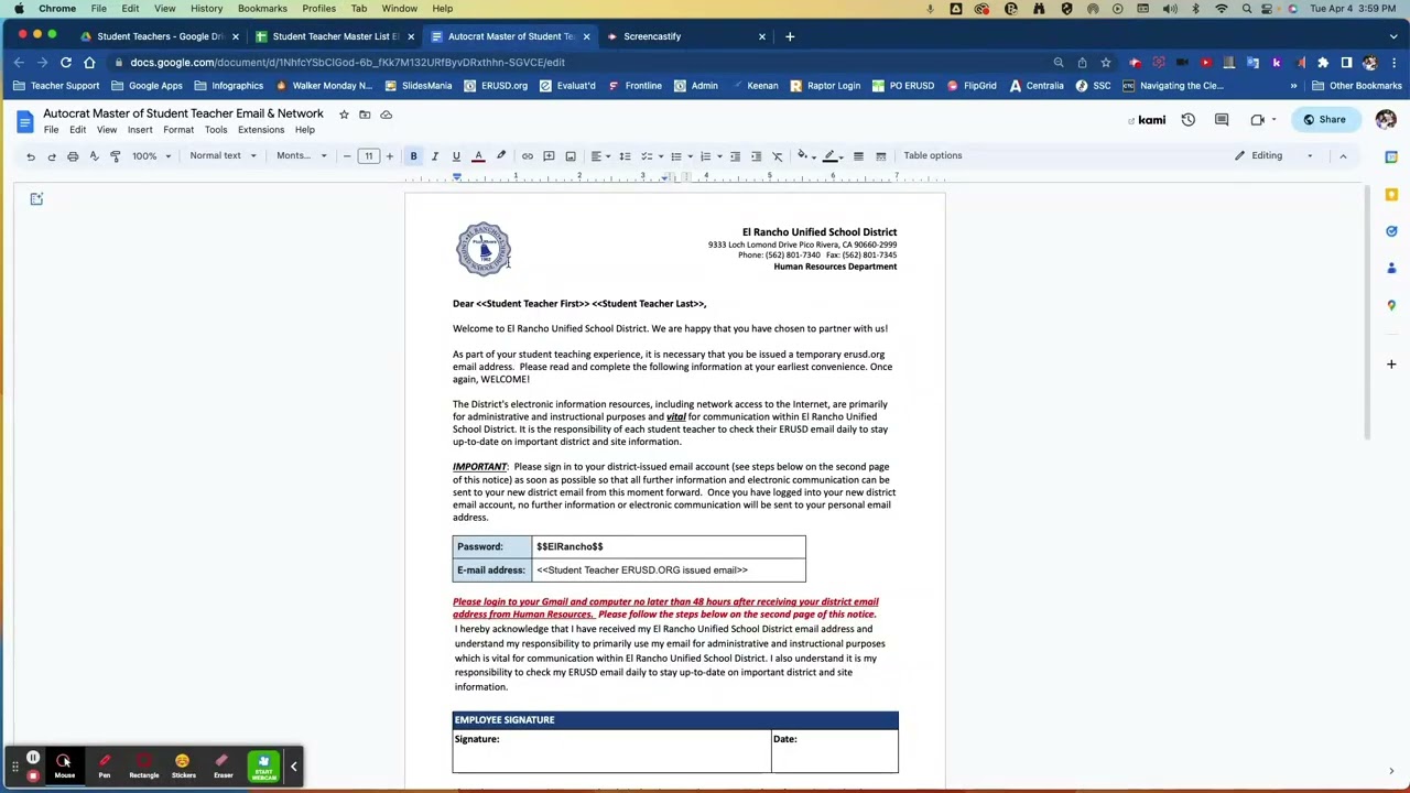 Student Teacher Email Address Mail Merge Using Autocrat Add on:Plugin Extension