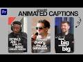 Smooth Viral Caption Animations In Premiere Pro Speech To Text Tutorial