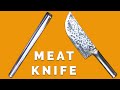 Forging A Meat Cleaver From Tube Damper Of Motor Bike