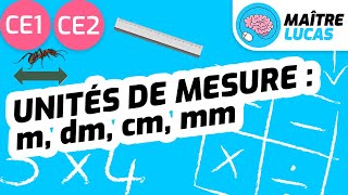 Unités de mesure : m, dm, cm, mm, CE1 - CE2 - Cycle 2 - Mathématiques - Grandeurs et mesures