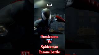 Spiderman vs Tombstone insane battle!💀🔥 #spiderman #gaming #shorts #marvel