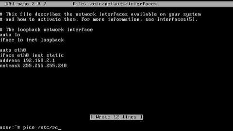 Configuration IP on Debian Lenny (5.0)