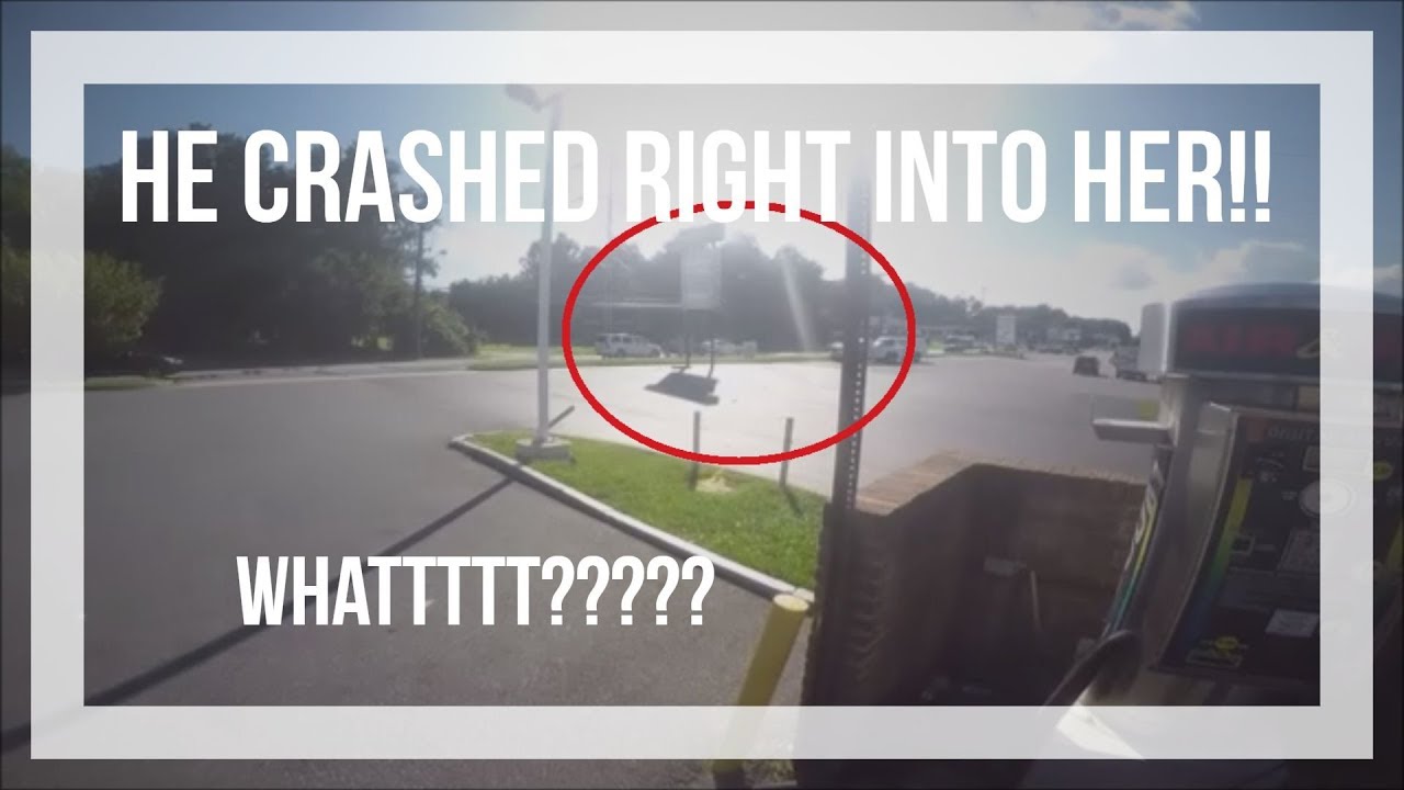 car hit and run caught on video! - YouTube
