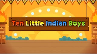 Ten Little Indian Boys l Nursery Rhymes l Unit 9 l Action Alphabet