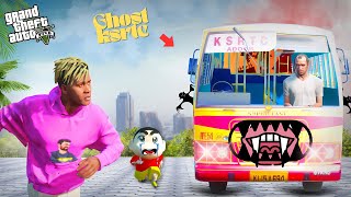 GTA 5: Franklin & Shinchan Found Ghost Ksrtc In Gta5...! ( Gta5 mods )