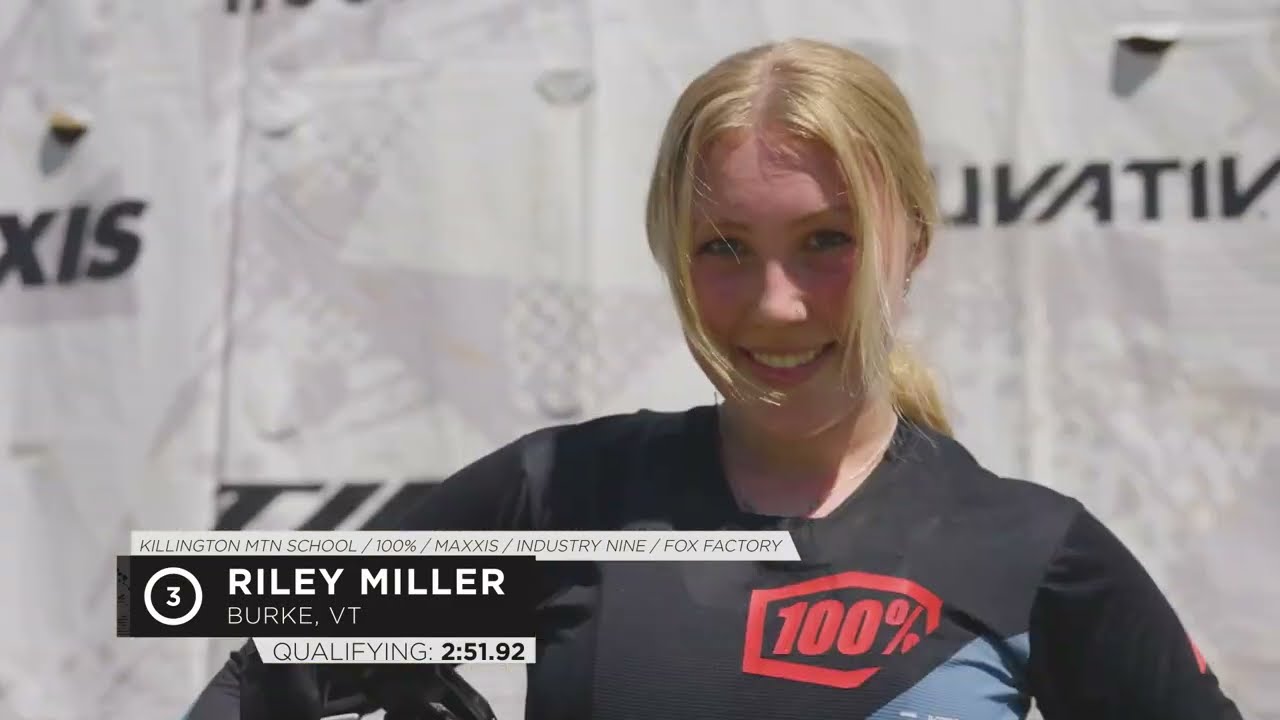 Riley Miller winning race run DHSE Mountain Creek Bike park 2023