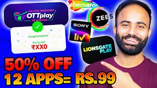 OTTplay Premium- All OTT in One Subscription (Independence Day Sale) [Sony LIV, ZEE5 and Many More]