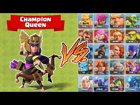 *NEW* Champion Queen vs All Troops | Clash of Clans (COC)