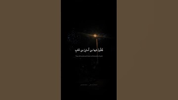 يُحَلَّونَ فيها مِن أَساوِرَ مِن ذَهَبٍ وَلُؤلُؤًا | محمد صديق المنشاوي | سورة الحج