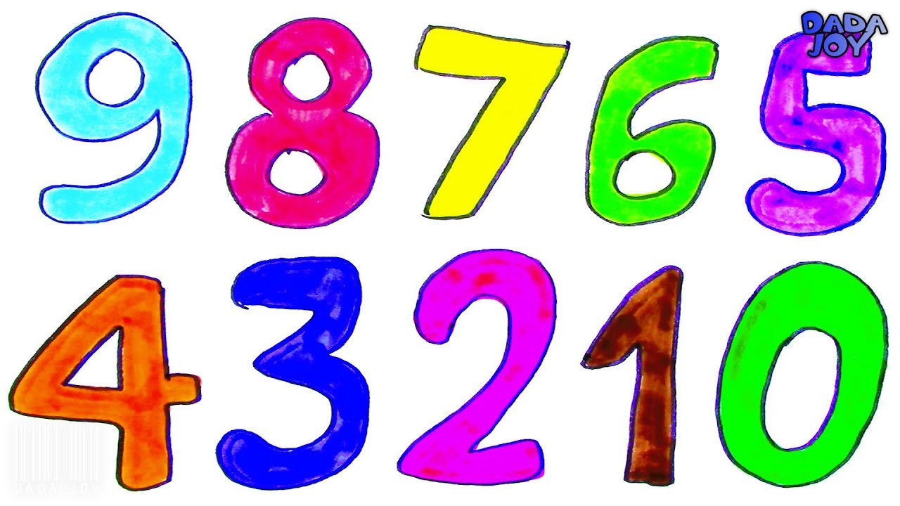 Aprender A Contar Del 0 Al 9 Con Marcadoresaprender Colores Números Para Niños En Español