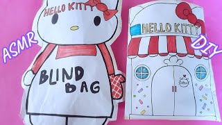 Paperdiy| Sanrio Blind Bag | Hello kitty ✨ Unboxing Outfit Hello Kitty ✨ASMR #papersquishy