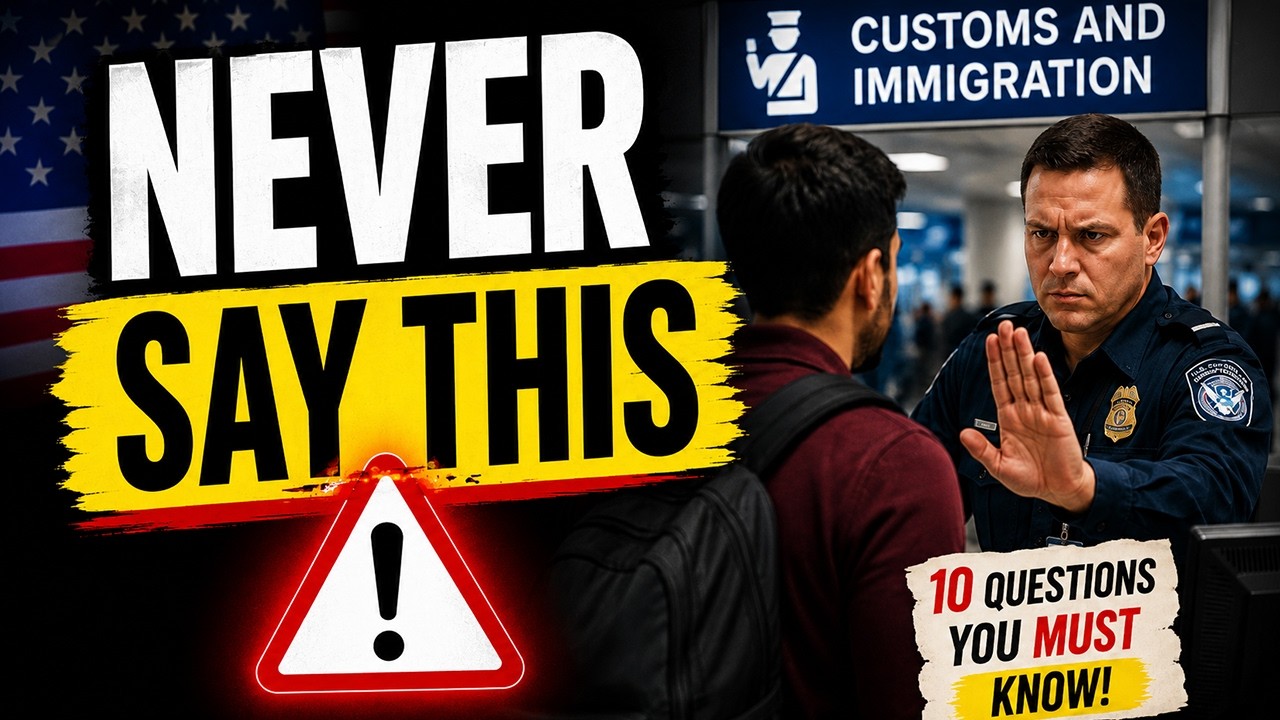10 Airport Immigration Questions You MUST Know Before Entering the U.S.