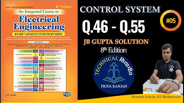Control system JB GUPTA | Control system | JB GUPTA control system | 8th edition (Q. 46-Q. 55) #05