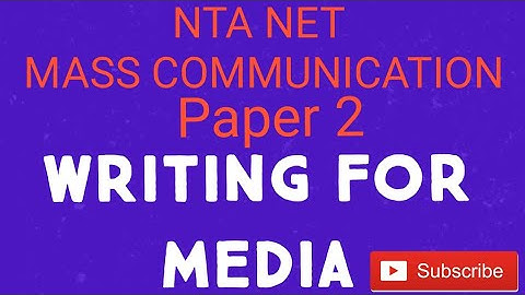 WRITING FOR PRINT MEDIA| NTA UGC NET MASS COMMUNICATION| PAPER 2| UNIT 3| BY PRIYANKA RANA