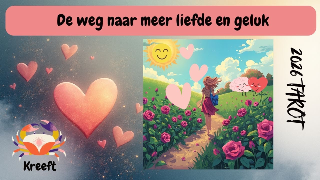JAAR TAROT KREEFT 2026   De weg naar meer liefde en geluk