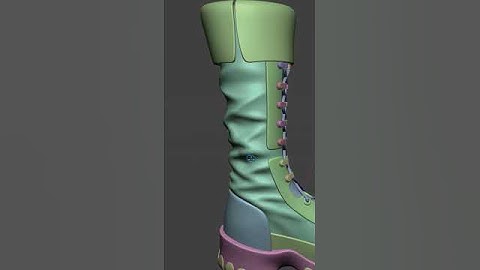 The boots creation process from the “Master 3D Characters in Blender” course  #b3d #3dcharacter