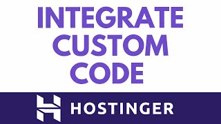 How To Add Custom Code In Hostinger Website Builder Step By Step