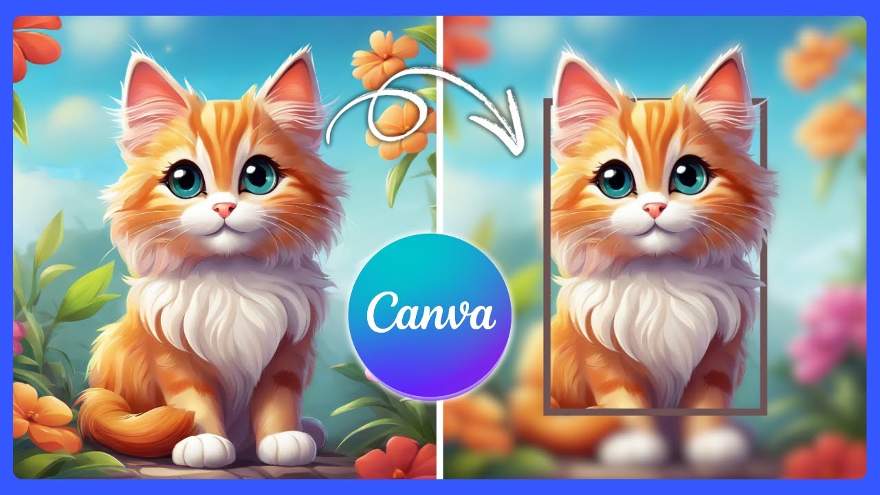 How to Create a Pop-Out Effect with Blurred Background in Canva - YouTube