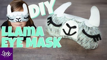 How to Make a Llama Sleep Eye Mask | Free Pattern | Fast and Easy DIY | Fun Sock Creations