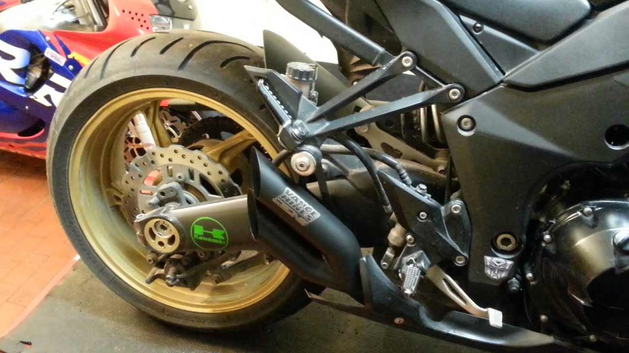 Kawasaki Z1000 Vance & Hines exhaust sound test YouTube