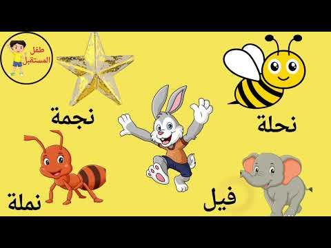 حرف النون تعليم الحروف العربية للأطفال ن مثل نحلة FutureKidArabic