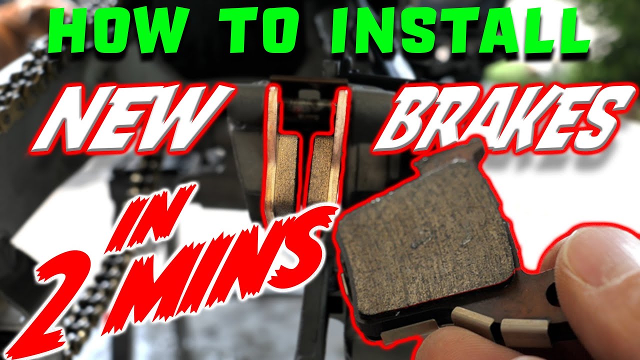 HOW TO replace dirt bike brake pads in 2 MINS (it's SO EASY) YouTube