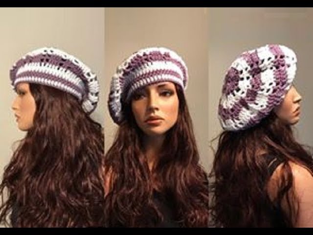 How to Crochet a Beret Hat Pattern #578 