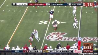 Louisville True Freshman QB Lamar Jackson Reminding Many Of A Young Michael Vick vs. Auburn (HD)