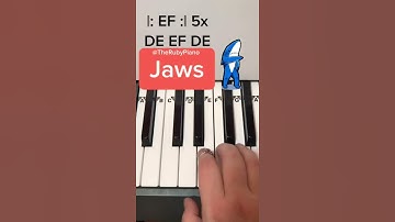 Thumbnail of Jaws Piano Tutorial 🦈 😱 #shorts #piano