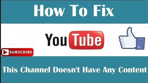 #thisChannelHasNotAnyContent#problemsolusation| How to solve This channel has not any content proble