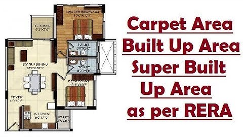Carpet area,Built Up Area,Super Built Up Area as per RERA
