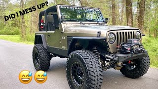 My Top 5 BIGGEST REGRETS About My Jeep Wrangler TJ Build!