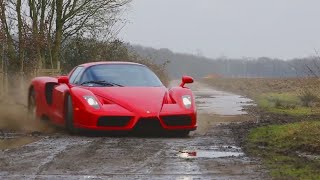 Ferrari And Bugatti On Country Roads