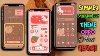 SUMMER IS STRAWBERRY THEME OPPO AND REALME EAGLE EYE TUTORIALS screenshot 2