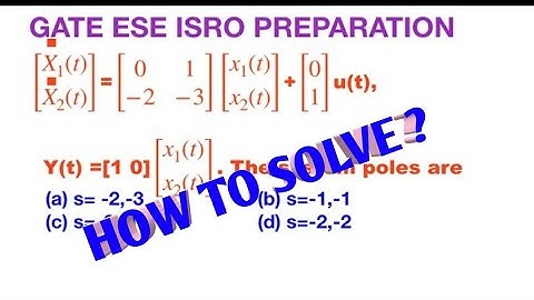HOW TO GET TRANSFER FUNCTION FROM STATE SPACE EQUATIONS /CONTROL SYSTEM  IMPORTANT  SOLVED PROBLEM