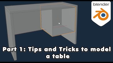 Blender Beginner Tutorial: Part 1 - How to model a table | Tips and Trick on Modeliing